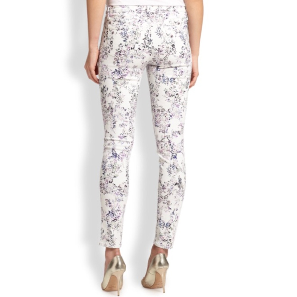 Marchesa Voyage floral print skinny jeans. - Picture 3 of 6